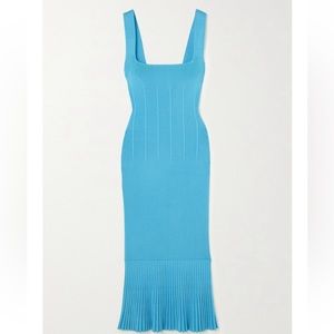 Galvan London Atlanta Pleated Stretch Midi; Small